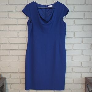 Calvin Klein Royal Blue Midi Dress